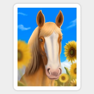 Sunflower Mare Sticker